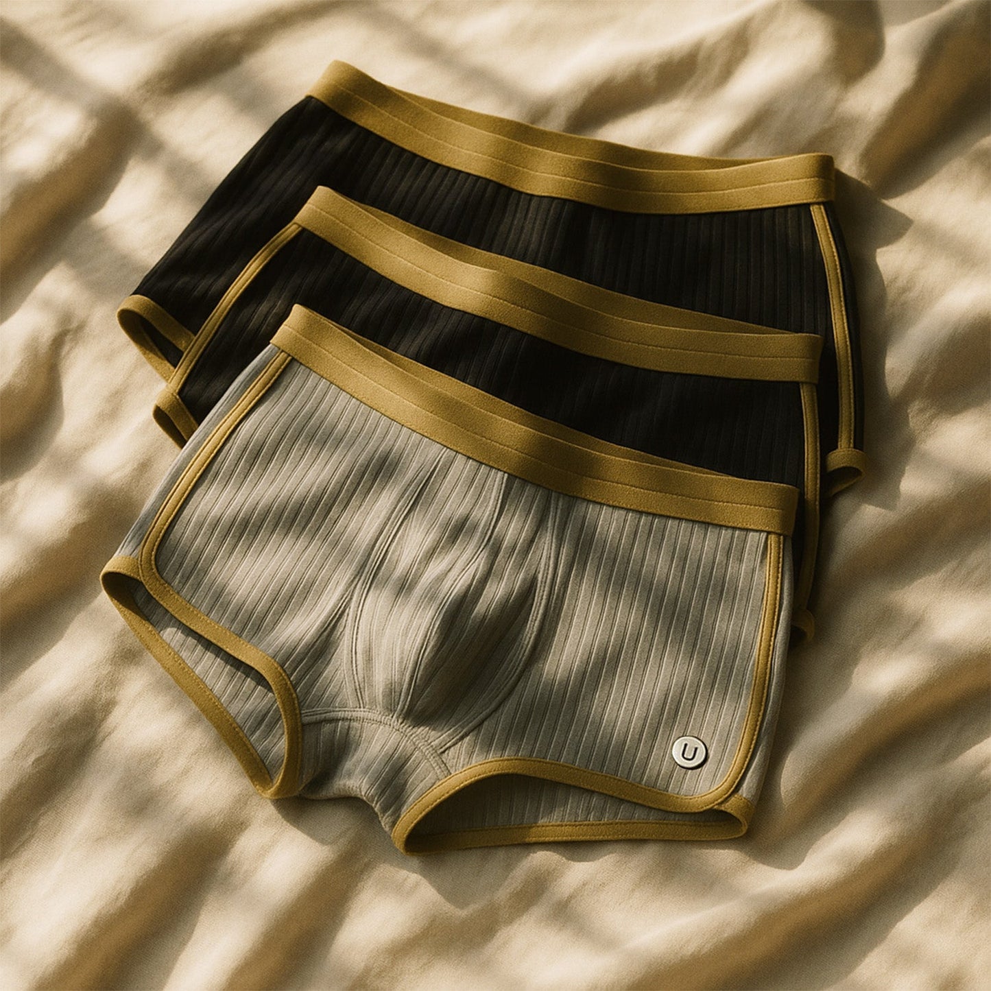 Soft Boxers for Men | Breathable Ribbed Stretch Design