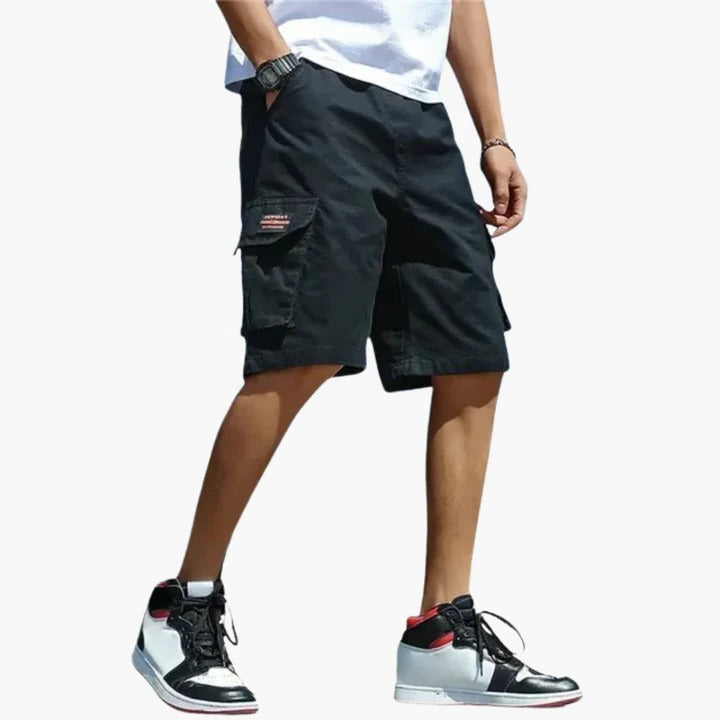 Casual Cargo Shorts for Men | Relaxed Fit Drawstring Utility Design