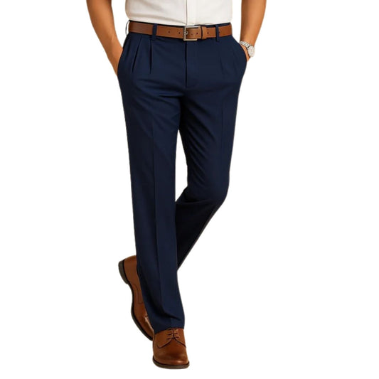 Classic Dress Pants for Men | Straight Leg Tailored Fit Formal Style
