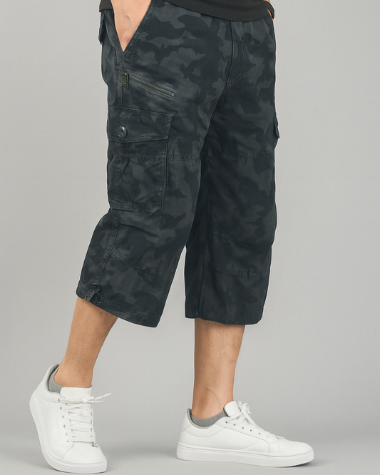 Elegant Cargo Shorts for Unisex | Comfortable Cropped Relaxed Fit