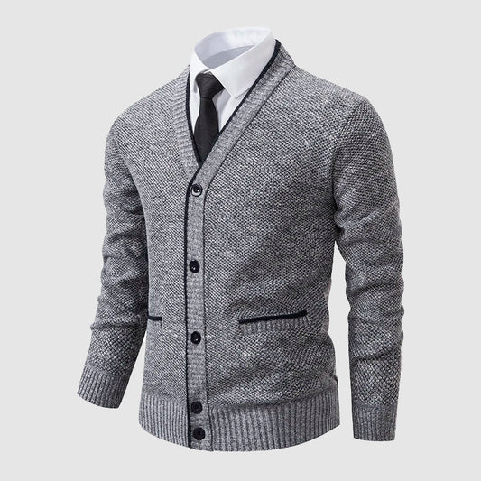 Modern Chunky Cardigan for Men | Comfortable Button-Up Knit Design