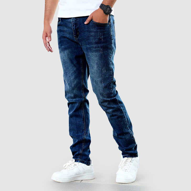 Classic Straight Leg Jeans for Men | Comfortable Slim Casual Fit