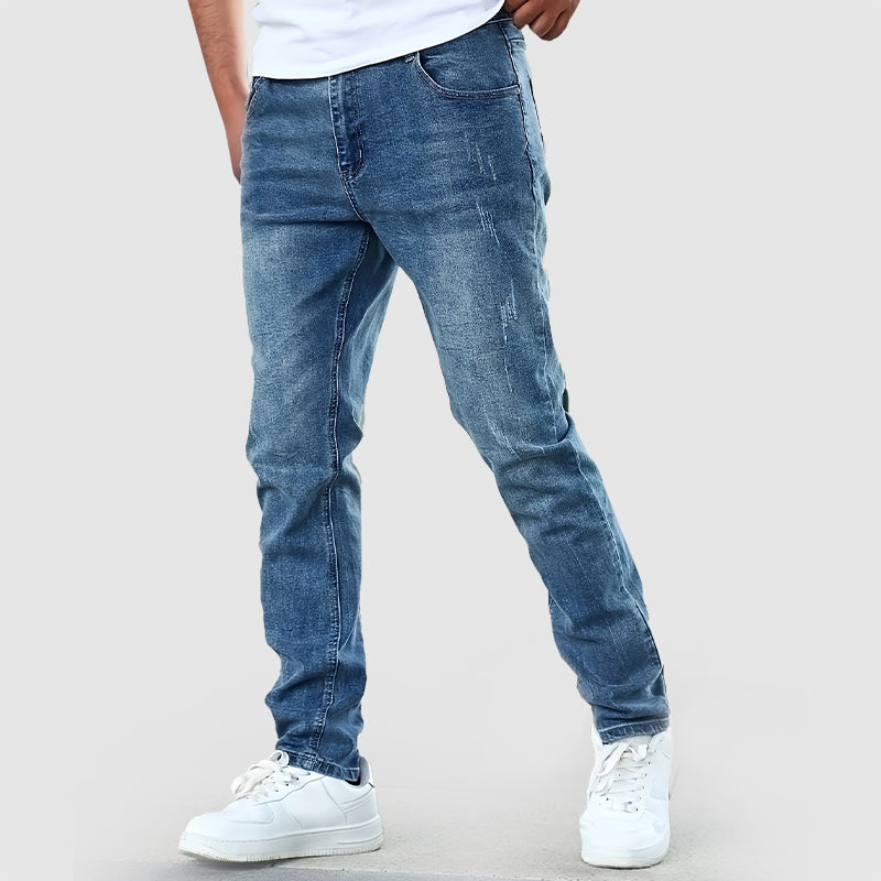 Classic Straight Leg Jeans for Men | Comfortable Slim Casual Fit
