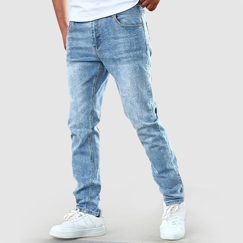 Classic Straight Leg Jeans for Men | Comfortable Slim Casual Fit