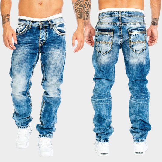 Casual Straight Leg Jeans for Men | Comfortable Everyday Denim Fit