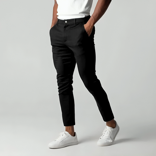 Classic Chinos for Men | Comfortable Slim Fit Ankle Length