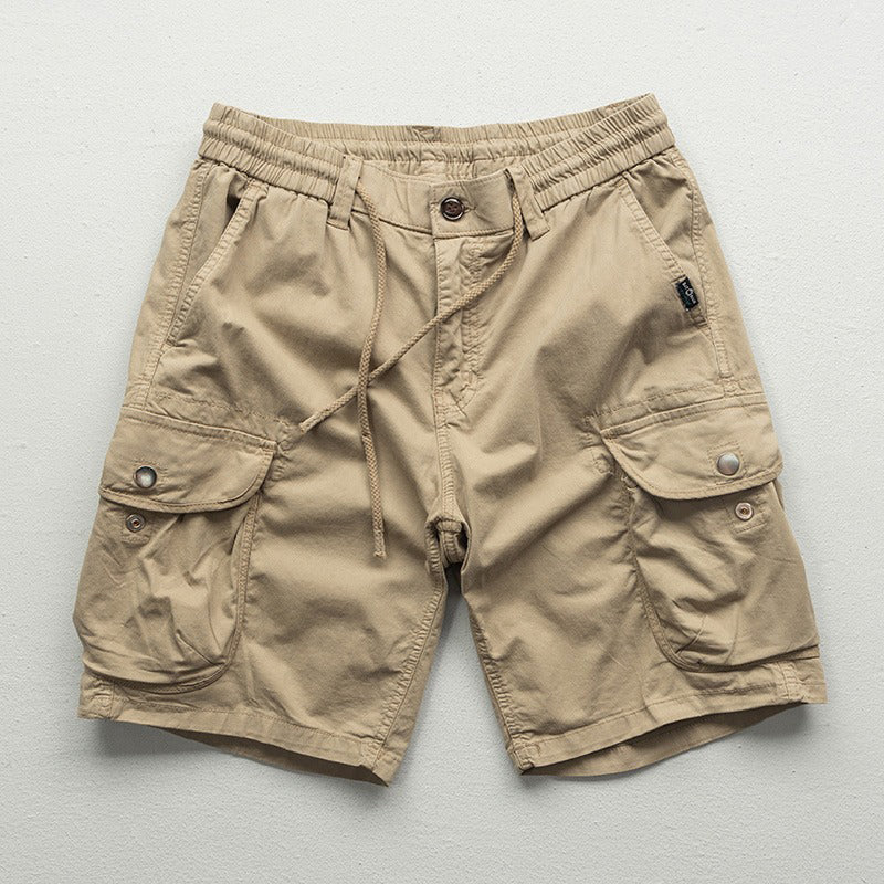 Functional Cargo Shorts for Men | Comfortable Drawstring Relaxed Fit