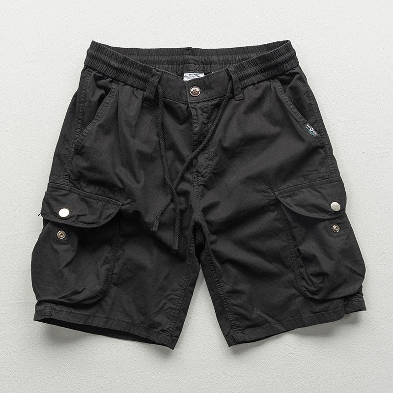 Functional Cargo Shorts for Men | Comfortable Drawstring Relaxed Fit