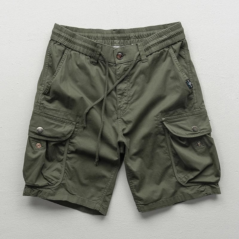 Functional Cargo Shorts for Men | Comfortable Drawstring Relaxed Fit