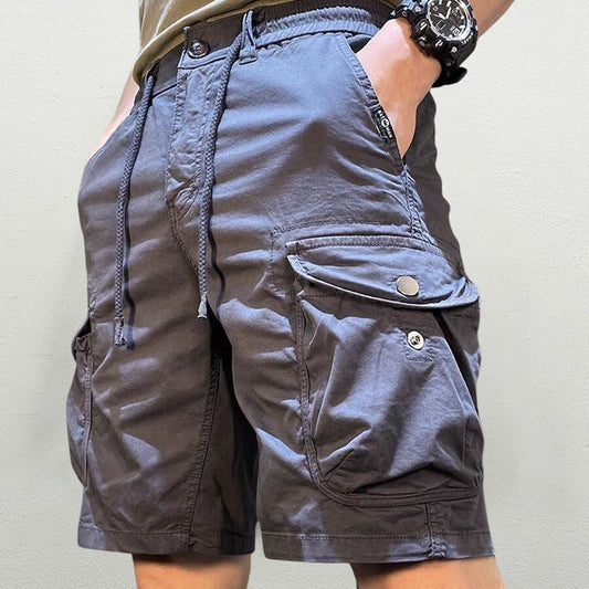 Functional Cargo Shorts for Men | Comfortable Drawstring Relaxed Fit