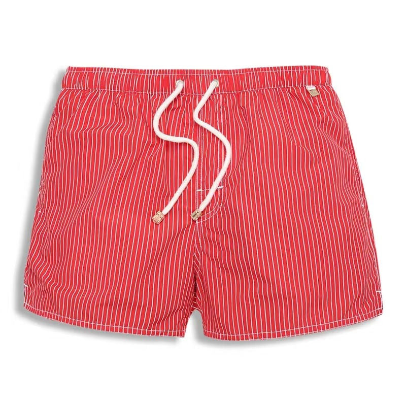 Men’s Striped Beach Shorts | Lightweight Summer Drawstring Shorts