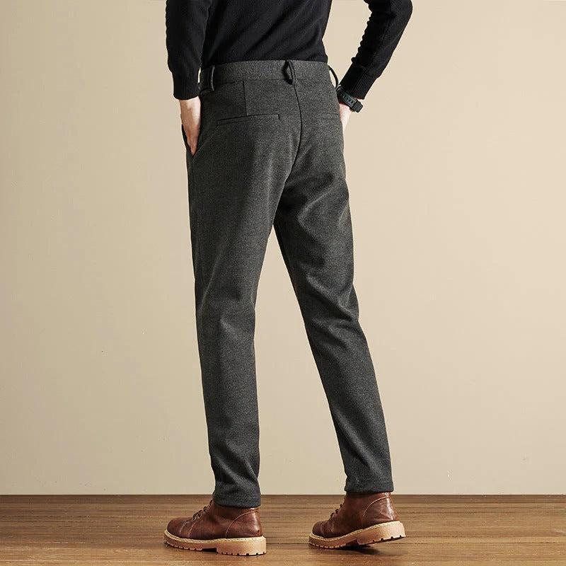Men’s Pleated Tailored Trousers | Classic Smart Fit Dress Pants