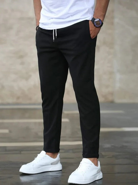 Men’s Slim Fit Drawstring Jogger Pants | Casual Stretch Trousers