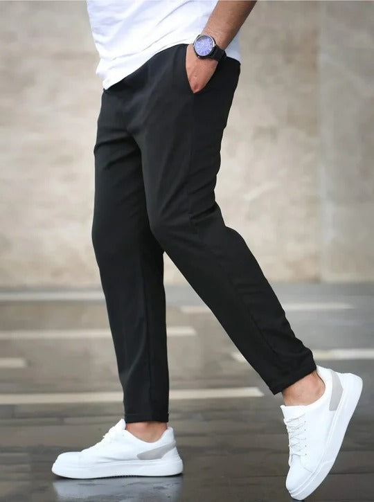 Men’s Slim Fit Drawstring Jogger Pants | Casual Stretch Trousers