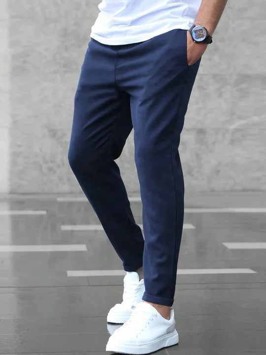 Men’s Slim Fit Drawstring Jogger Pants | Casual Stretch Trousers