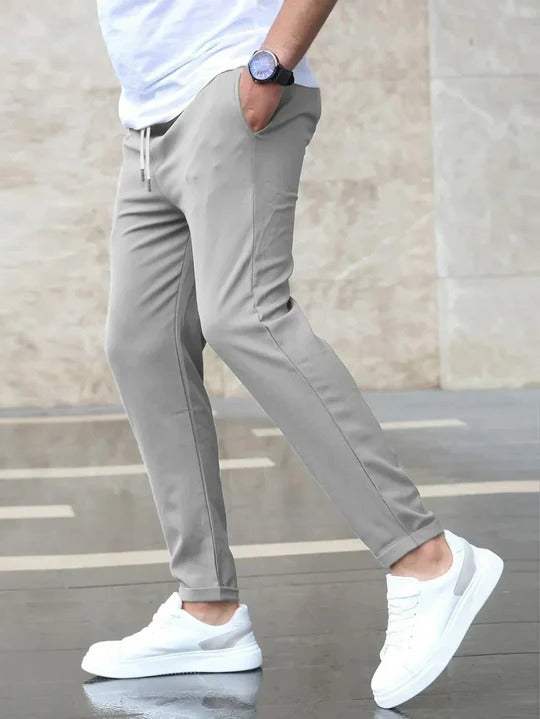 Men’s Slim Fit Drawstring Jogger Pants | Casual Stretch Trousers