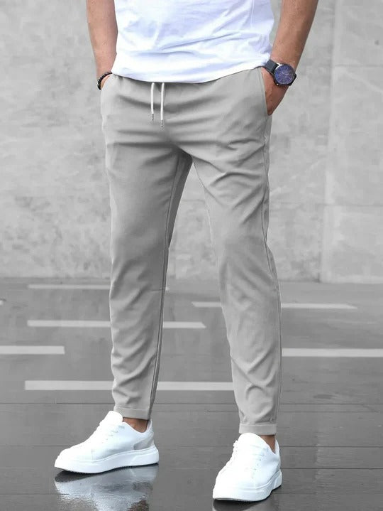 Men’s Slim Fit Drawstring Jogger Pants | Casual Stretch Trousers