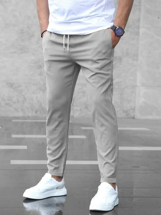 Men’s Slim Fit Drawstring Jogger Pants | Casual Stretch Trousers