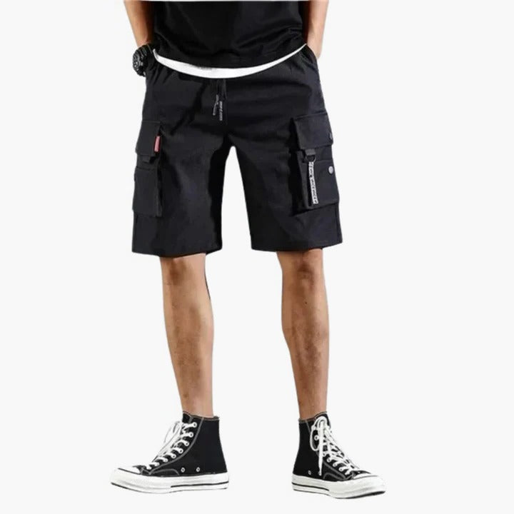 Casual Cargo Shorts for Men | Relaxed Fit Drawstring Utility Design