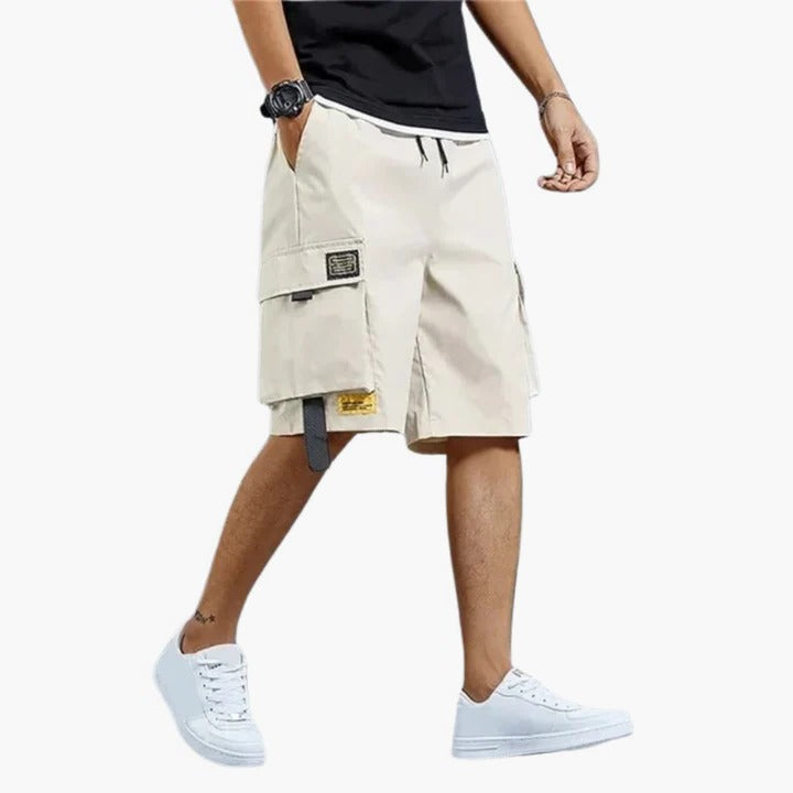 Casual Cargo Shorts for Men | Relaxed Fit Drawstring Utility Design