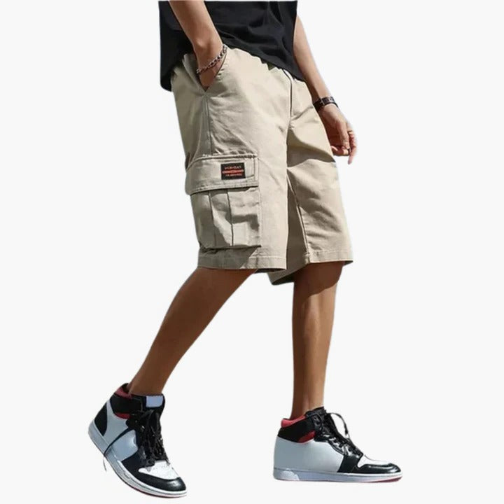 Casual Cargo Shorts for Men | Relaxed Fit Drawstring Utility Design