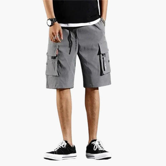 Casual Cargo Shorts for Men | Relaxed Fit Drawstring Utility Design