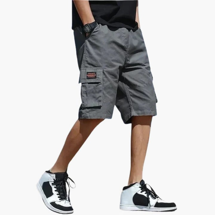 Casual Cargo Shorts for Men | Relaxed Fit Drawstring Utility Design