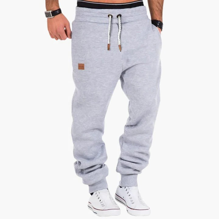 Casual Sweat Pants for Men | Joggers Tapered Fit Drawstring Waist