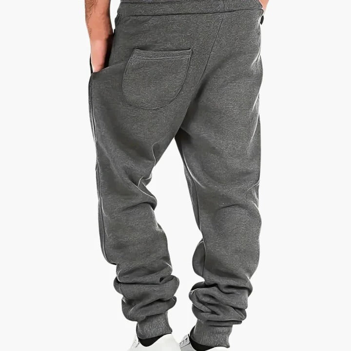 Casual Sweat Pants for Men | Joggers Tapered Fit Drawstring Waist