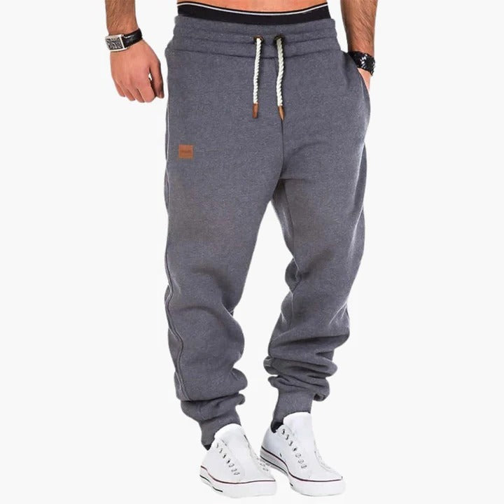 Casual Sweat Pants for Men | Joggers Tapered Fit Drawstring Waist
