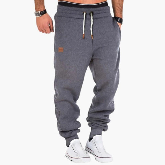 Casual Sweat Pants for Men | Joggers Tapered Fit Drawstring Waist