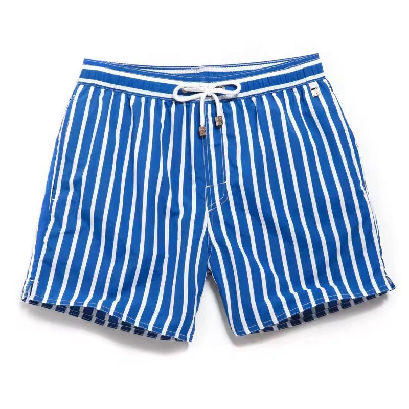 Men’s Striped Beach Shorts | Lightweight Summer Drawstring Shorts