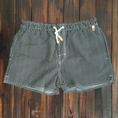 Men’s Striped Beach Shorts | Lightweight Summer Drawstring Shorts