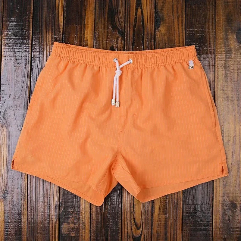 Men’s Striped Beach Shorts | Lightweight Summer Drawstring Shorts
